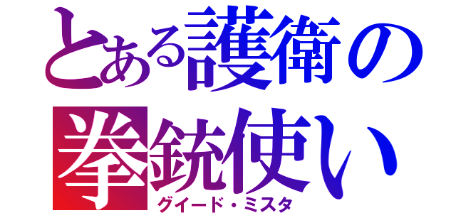 とある護衛の拳銃使い（グイード・ミスタ）