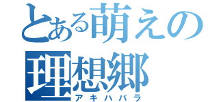 とある萌えの理想郷（アキハバラ）