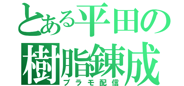 とある平田の樹脂錬成（プラモ配信）