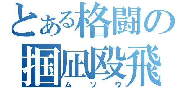 とある格闘の掴凪殴飛（ムソウ）