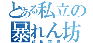 とある私立の暴れん坊（政田空也）