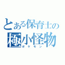 とある保育士の極小怪物（ポケモン）