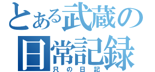 とある武蔵の日常記録（只の日記）