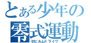 とある少年の零式運動（ゼピルムドライヴ）