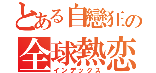 とある自戀狂の全球熱恋（インデックス）