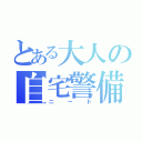 とある大人の自宅警備員（ニート）