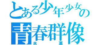 とある少年少女の青春群像劇（氷菓）