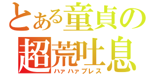 とある童貞の超荒吐息（ハァハァブレス）