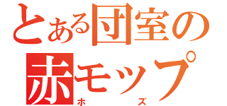 とある団室の赤モップ（ホズ）