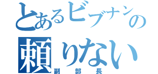 とあるビブナンジャーの頼りないレッド（副部長）