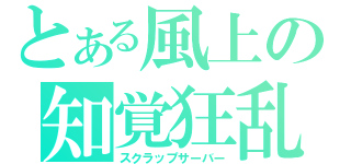 とある風上の知覚狂乱（スクラップサーバー）