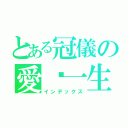 とある冠儀の愛你一生（インデックス）