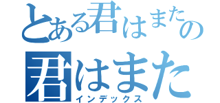 とある君はまたの君はまた（インデックス）