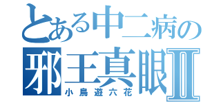 とある中二病の邪王真眼Ⅱ（小鳥遊六花）