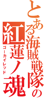 とある海賊戦隊の紅蓮ノ魂（ゴーカイレッド）