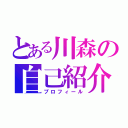 とある川森の自己紹介（プロフィール）