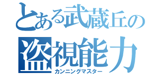 とある武蔵丘の盗視能力（カンニングマスター）