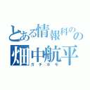 とある情報科のの畑中航平（ガチホモ）