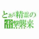 とある精霊の雷撃襲来（落雷注意報）