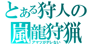 とある狩人の嵐龍狩猟（アマツがデレない）