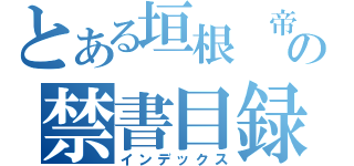 とある垣根 帝督の禁書目録（インデックス）