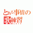 とある事情の歌練習（奏とロメオ）