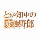 とある知中の変態野郎（しんご）