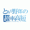 とある野郎の超車高短（１７クラウン）