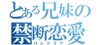 とある兄妹の禁断恋愛（パンドリア）