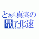 とある真実の量子化速（シンクロトロン）