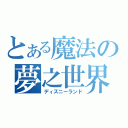 とある魔法の夢之世界（ディズニーランド）