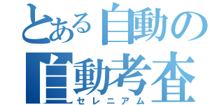 とある自動の自動考査（セレニアム）