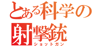 とある科学の射撃銃（ショットガン）