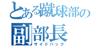 とある蹴球部の副部長（サイドバック）