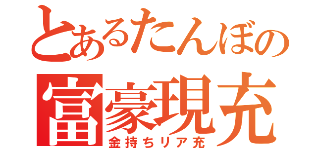 とあるたんぼの富豪現充（金持ちリア充）