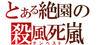 とある絶園の殺風死嵐（テンペスト）