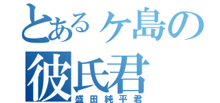 とあるヶ島の彼氏君（盛田純平君）