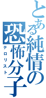 とある純情の恐怖分子（テロリスト）