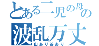 とある二児の母の波乱万丈（山あり谷あり）