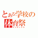 とある学校の体育祭（インデックス）