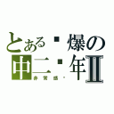 とある屌爆の中二骚年Ⅱ（非常感谢）