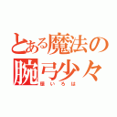 とある魔法の腕弓少々（環いろは）