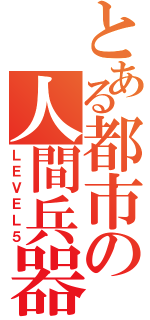 とある都市の人間兵器（ＬＥＶＥＬ５）