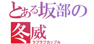 とある坂部の冬威（ラブラブカップル）