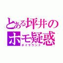 とある坪井のホモ疑惑（ボイサウンド）