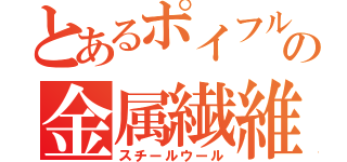 とあるポイフルの金属繊維（スチールウール）