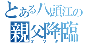 とある八頭江の親父降臨（オワタ）