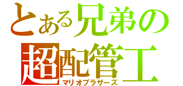 とある兄弟の超配管工（マリオブラザーズ）