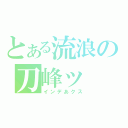 とある流浪の刀峰ッ（インデあクス）