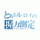 とあるルロイの握力測定（パワフルロイ）